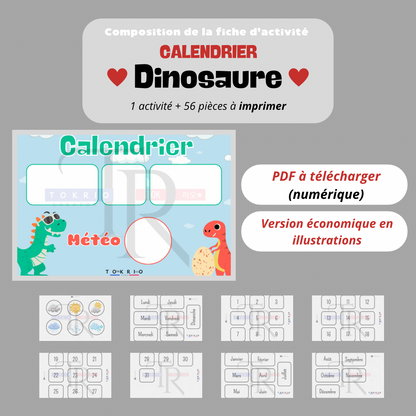Dinosaure - Calendrier
